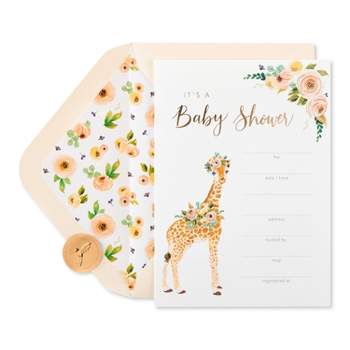 20ct Invitation Cards Fill in Baby Animals - PAPYRUS