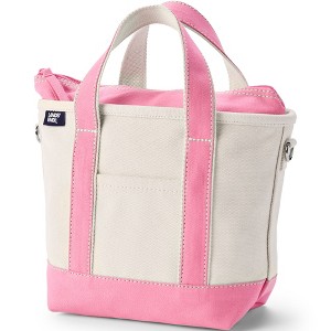 Lands' End Zip Top Canvas Tote Bag - 1 of 4
