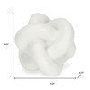 HomeRoots 5" White Resin Knot Tabletop Sculpture - 3 of 4