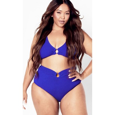Women's Plus Size Persia Bikini Top - cobalt | CITY CHIC
