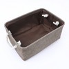 Unique Bargains Fabric Collapsible Sturdy Spacious Storage Bins 3 Pcs - 3 of 4