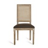 Set of 2 Regina French Country Wood and Cane Upholstered Dining Chairs - Christopher Knight Home - 3 of 4