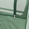 Gulches 2-in-1 Raised Planter with Mini Greenhouse, 47.25" x 35.5" x 11.5", Silver and Green - 4 of 4