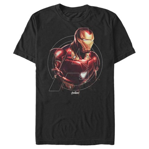Men's Marvel Endgame Iron Portrait T-shirt : Target