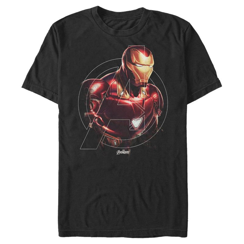 Men's Marvel Avengers: Endgame Iron Man Portrait T-Shirt, 1 of 5