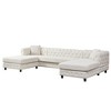 126" Modern Chenille U-Shaped Sectional Sofa with Two Chaise Lounges, Pull-Point Design, 2 Pillows, for Living Room & Bedroom - 3 of 4