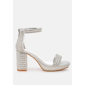 Mejuri Rhinestones And Pearl Embellished Women Sandals - 1 of 4