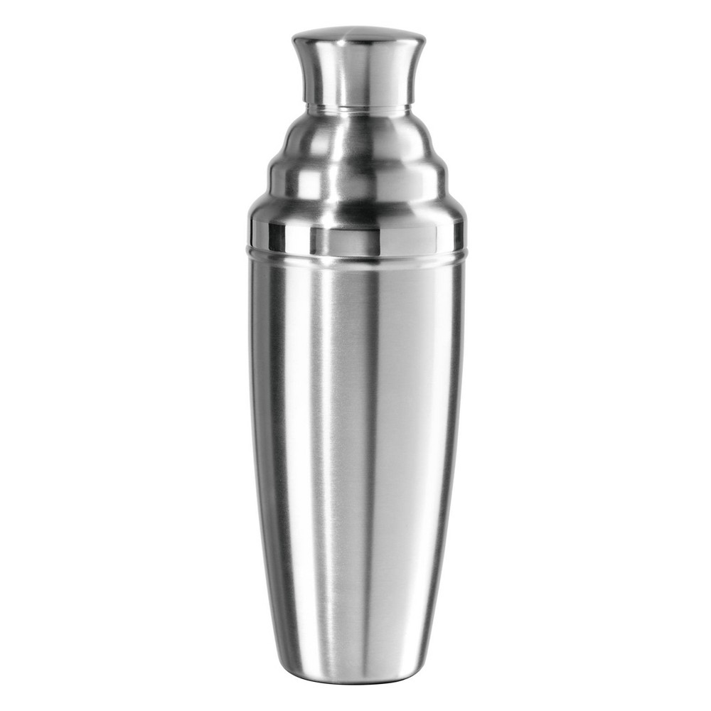 Oggi 60oz Stainless Steel Jumbo Cocktail Shaker: Hand Wash, 14.55" Height, 5.25" Width, Silver, 1.38 lbs