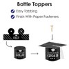 Big Dot Of Happiness Graduation Cheers - Diy Grad Cap Graduation Party Bottle  Topper Decorations - Set Of 20 : Target