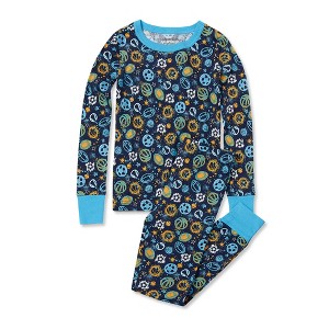 Lands' End Kids Pattern Snug Fit Pajama Set - 1 of 2