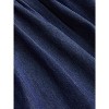 Women's Tiered Denim Maxi Skirt - High Waisted Button Down Long Jean Skirt Navy Blue - 4 of 4