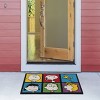 Licensed Peanuts Snoopy Everyday Holiday Graphic Novelty Natural Coir Non-Slip Indoor/ Outdoor 2 Pack Door Mats - 3 of 4