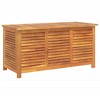 vidaXL Garden Storage Box with Louver 44.5"x19.7"x22" Solid Wood Acacia - 2 of 4