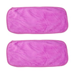 Unique Bargains Reusable Washable Makeup Removal Cleaning Cloth 16''x8'' 2pcs - 1 of 4