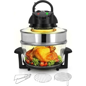 NutriChef PKCOV45.5 Convection Oven Cooker -  Clear - 1 of 4