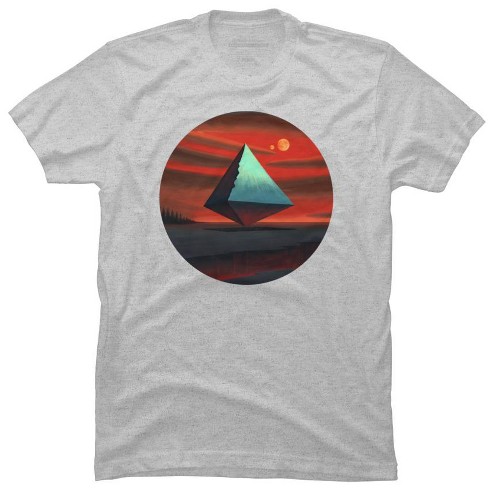 Men's Design By Humans Moon Pyramid By Remuscb T-shirt : Target