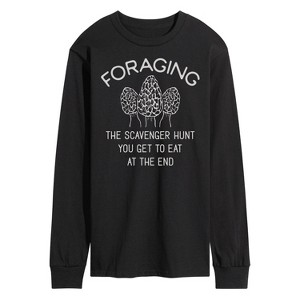 Men's - Instant Message - Foraging Morels Long Sleeve Graphic T-Shirt - 1 of 4