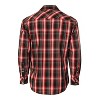 Gioberti Men's Western Plaid Long Sleeve Shirt with Pearl Snap-on - 2 of 3