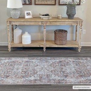Hauteloom Rust Hera Washable Area Rug - 1 of 4