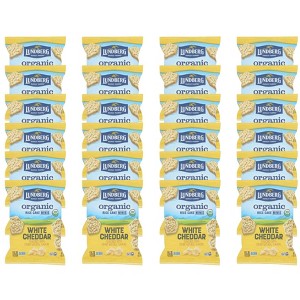 Lundberg Organic White Cheddar Rice Cakes Minis - Case of 24/1 oz - 1 of 4