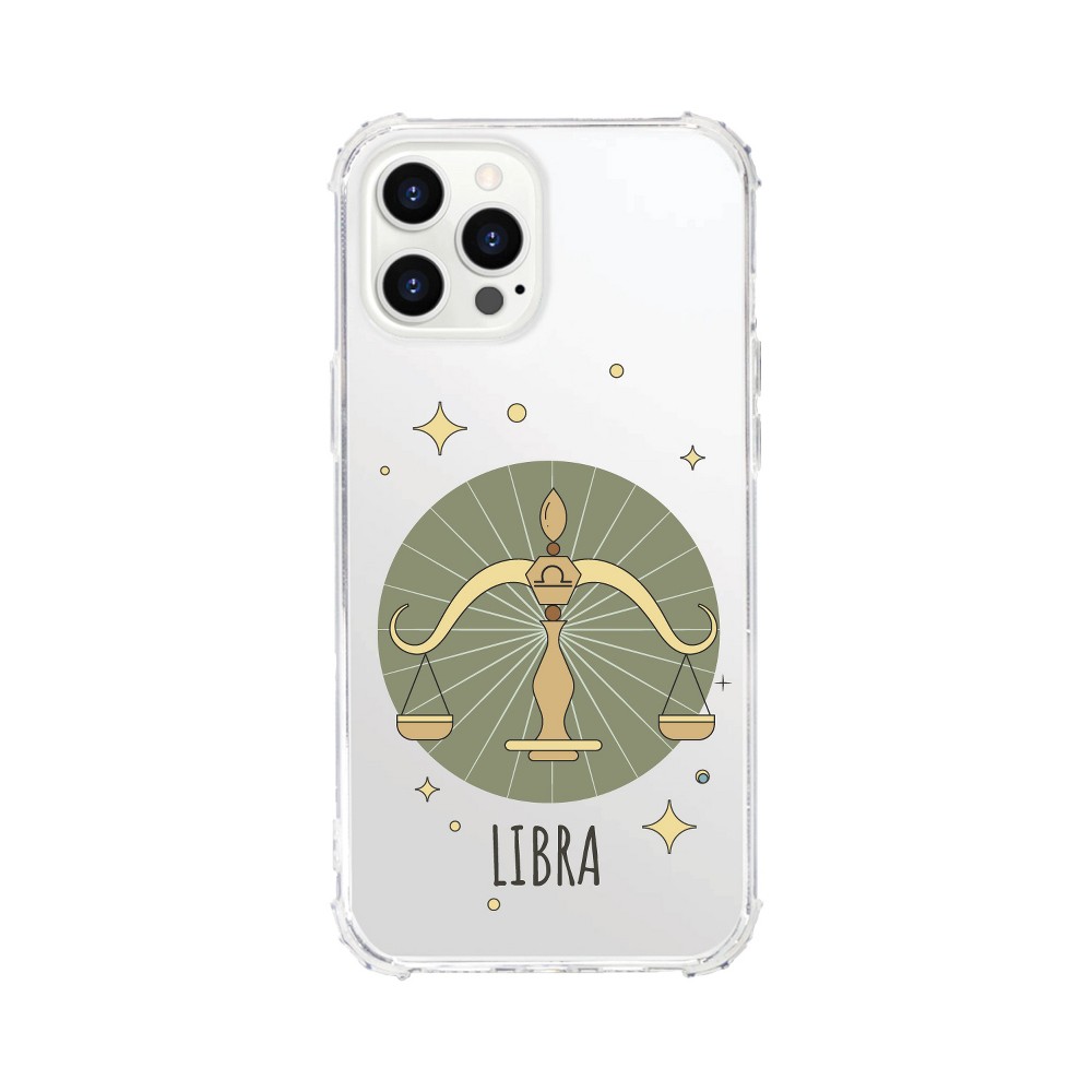 OTM Essentials iPhone 13 Pro Max Clear Tough Edge Case - Libra: TPU Material, Fictitious Character Pattern