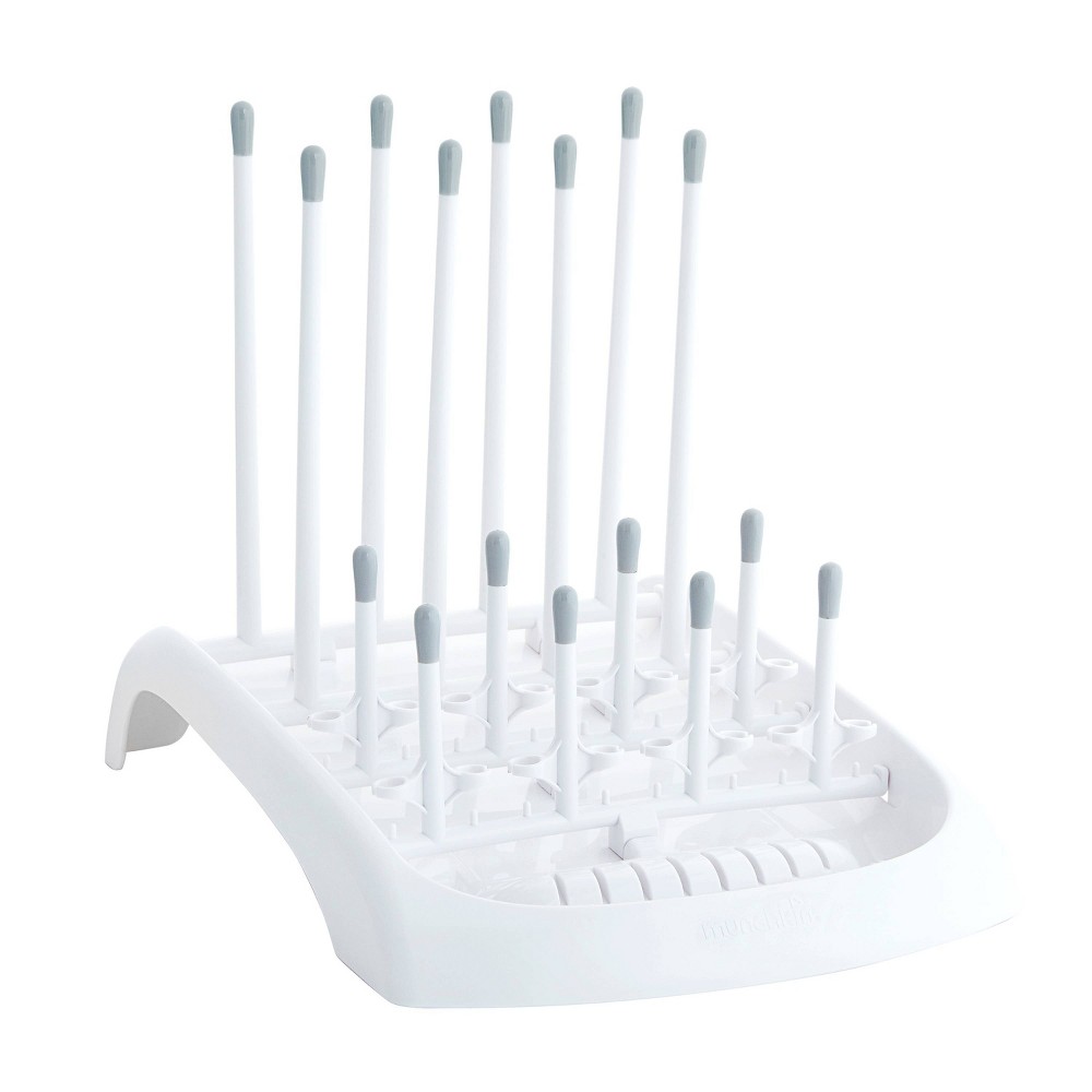 Photos - Dish Drainer Munchkin Fold Cup and Bottle Drying Rack - White 