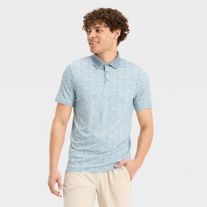 Men's Textured Polo Shirt - All In Motion™ - 1 of 3