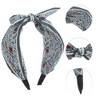 Unique Bargains Women's Wide Tie Paisley Bow Headbands 1 Pc - 3 of 4