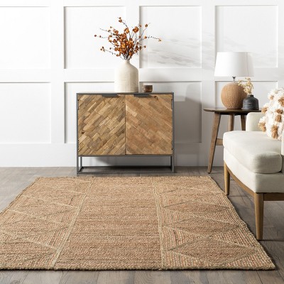 Errika 5' x 8' Natural Jute Moroccan-Inspired Area Rug
