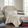 Elegant Reversible Quilt Set, Classic Stitch Pattern Rich Depth and Texture Bedding Set, All Season Home Textile fits Lux Bedroom Decor - 3 of 4