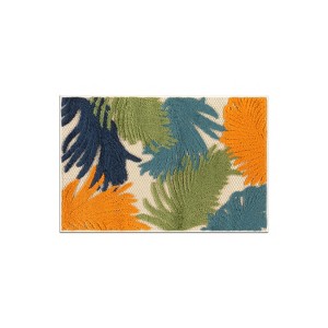 World Rug Gallery Tropical Floral Indoor/Outdoor Area Rug - 1 of 4