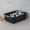 Sterilite Medium Ultra Storage Basket, Closet Organizer Open Bin, Cabinets, Pantry, Shelving and Countertop Space, Black, 6-Pack - 4 of 4