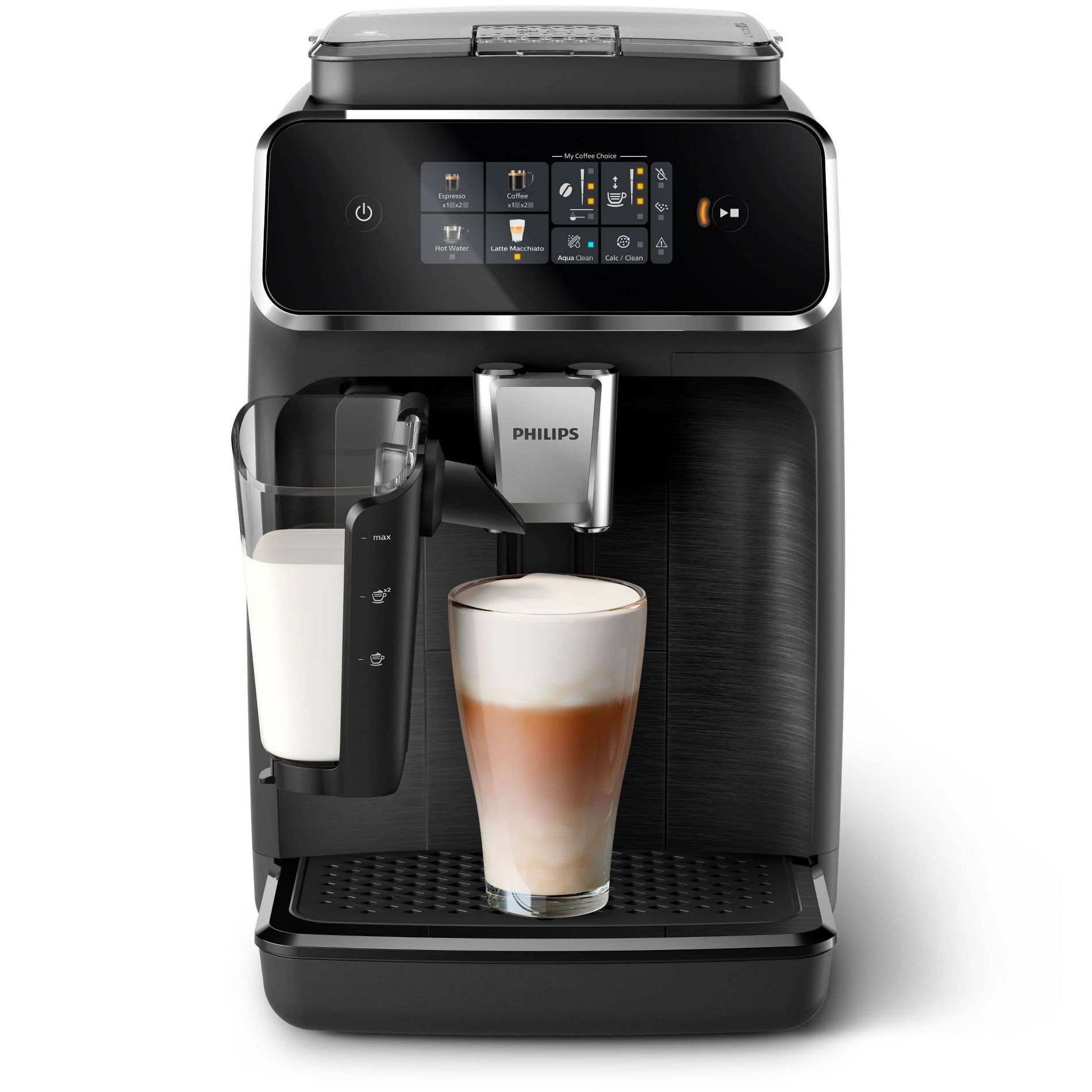 Philips 2300 Series Fully Automatic Espresso Machine with LatteGo Milk Frother Black