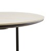GlasFlength Coffee Tables Round Coffee Table Center Table Wood Coffee Table Small Table for Living Room, White, 19.69"*19.69"*19.69" - 4 of 4