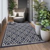 Outdoor Flatweave Rug | Easy-Clean, Weather-Resistant | Perfect for Terrace, Patio & Outdoor Living Spaces - 2 of 4