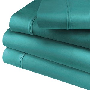 Cotton Blend 600 Thread Count Deep Pocket Sheet Set by Blue Nile Mills - 1 of 4
