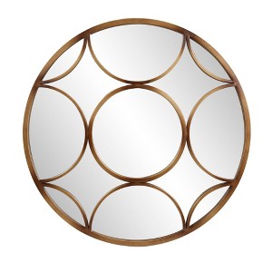 Howard Elliott 32" Round Wall Mirror: European-Inspired, Intricate Detail, No Assembly Required - 1 of 4