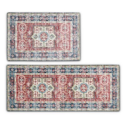 Isla Jade Vintage Inspired Machine Washable Rug