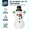 Joyfy 6 FT Christmas Inflatables Outdoor Decorations, Snowman Inflatables with Built-in LEDs for Christmas Party Outdoor Indoor Yard Garden Decoration - 3 of 4