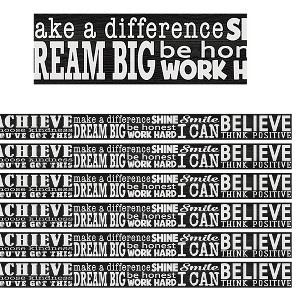 Teacher Created Resources® Modern Farmhouse Positive Sayings Straight Border Trim, 35 Feet Per Pack, 6 Packs - 1 of 2