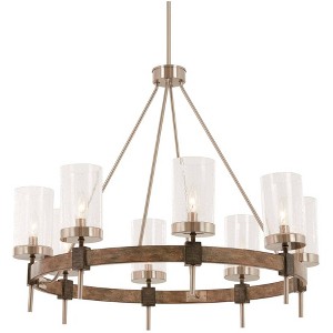 Minka Lavery Bridlewood 32" Wide Nickel Stone Gray 8-Light Chandelier - 1 of 3