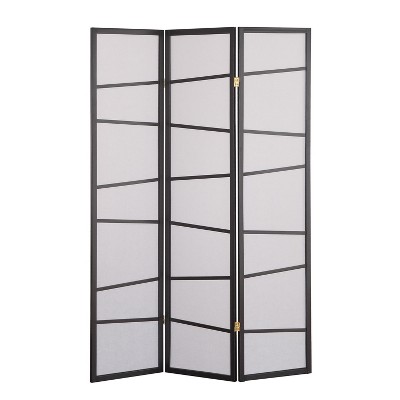 NicBex 4-Panel Room Divider for Home, Divider for Room Separation,  Folding Fabric Privacy Screen with Geometric Lattice for Home & Office
