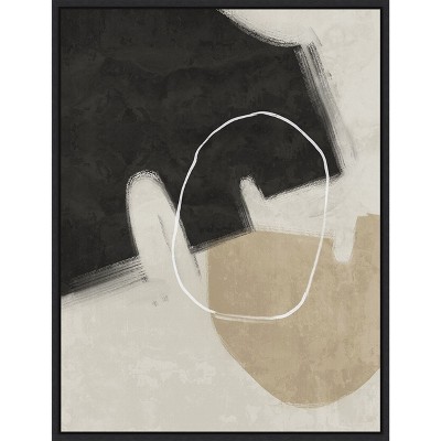 Amanti Art Nonchalant Black by Urban Road Canvas Wall Art Print Framed 18 x 24-in.