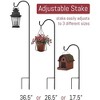 Sorbus Set of 4 Shepherds Hooks for Outdoor - Extendable Garden Stakes for Plants, Lights, Lanterns, Flower Baskets, and More - 3 of 4