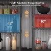 MaseiKar 3 Tier Grey Storage Racks and Shelving,Heavy Steel Material Pantry Shelves,Suitable for Warehouses, Closets, Kitchens - 4 of 4