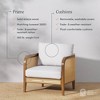 Nathan James Bohemian Outdoor Patio, Armchair White - 4 of 4