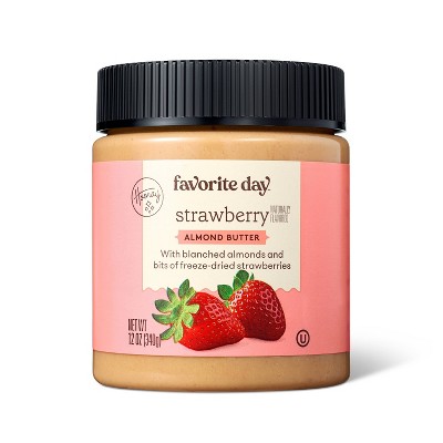 Strawberry Naturally Flavored Almond Butter - 12oz - Favorite Day™