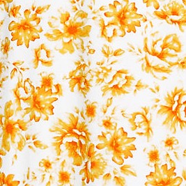pale yellow painted floral