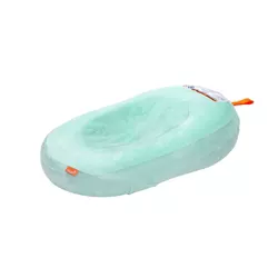 Boon Puff Inflatable Baby Bather with Quick Dry Microfleece Cover for Newborns and Infants