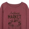 Women's - Instant Message - Autumn Market Harvest Produce Lightweight French Terry Wide Neck Long Sleeve Graphic Shirt - 2 of 4